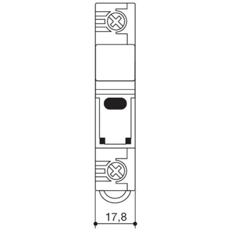 Portafusibles Seccional Italweber BCH Para Fusibles De 10 3 X 38 Mm 2301038