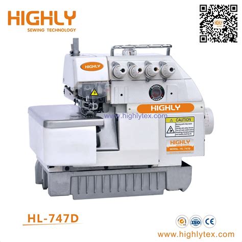 Direct Drive High Speed Siruba Four Thread Overlock Sewing Machine