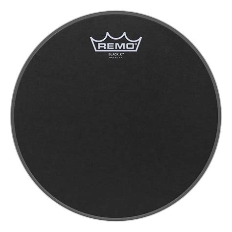 Remo Emperor X Black Suede Snare Drumhead Bottom Black Dot Reverb