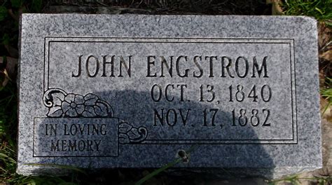 John Engstrom 1840 1882 Homenaje De Find A Grave