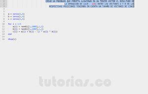 Arrays MatLab Operacion Entre Vectores A B 2AB Tutorias Co