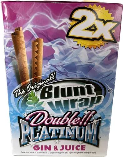 Seda Blunt Wrap Double Platinum Kit C Gin Juice Original