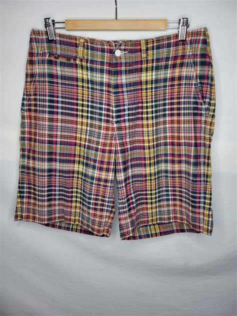 Polo Ralph Lauren India Madras Men S Shorts Size 32 B Gem