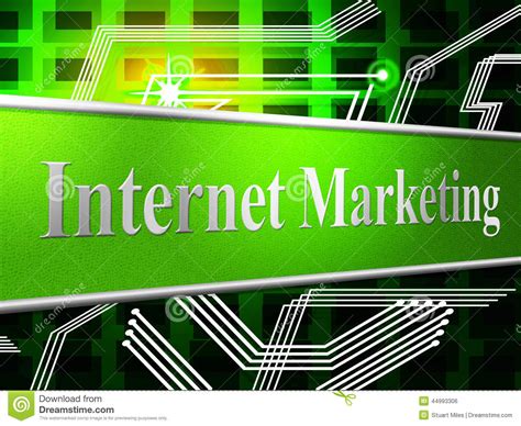 Internet Marketing Indicates World Wide Web And Network Stock