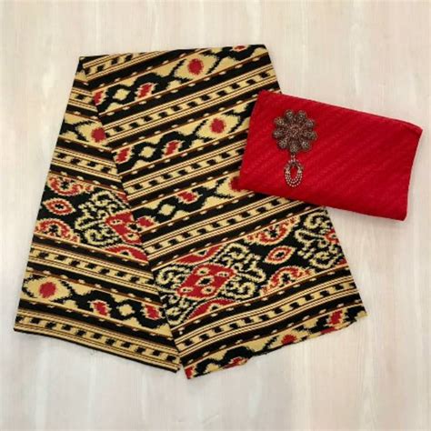 Jual Kain Batik Jarik Sogan Hitam Manis Primis Keren Seragam Bridesmaid