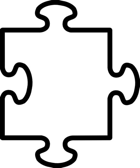 White Puzzle Piece Clip Art at Clker.com - vector clip art online ...