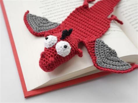 Dragon Bookmark Crochet Pattern Amigurumi Pdf Pattern Etsy Crochet Bookmark Pattern Crochet