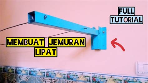 CARA MEMBUAT JEMURAN LIPAT TEMPEL DINDING SEDERHANA YouTube