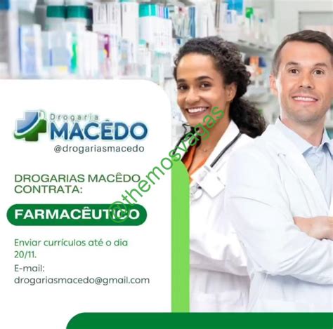 Farmac Utico Timon Ma Vaga S Themos Vagas Empregos E