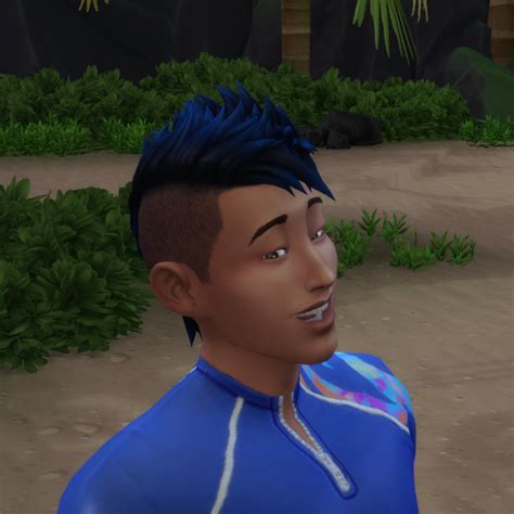 Mod The Sims Sulani Mohawk Dip Dye Colors