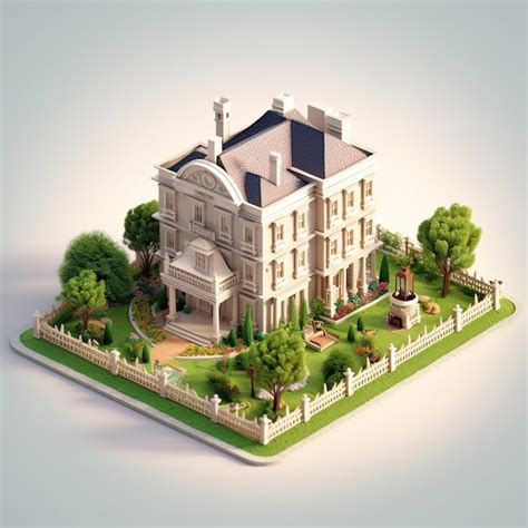 Premium Ai Image A Miniature Real Estate Building