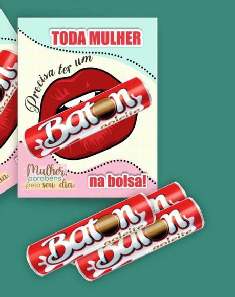 Card Chocolate Baton Dia Da Mulher Elo7 Produtos Especiais