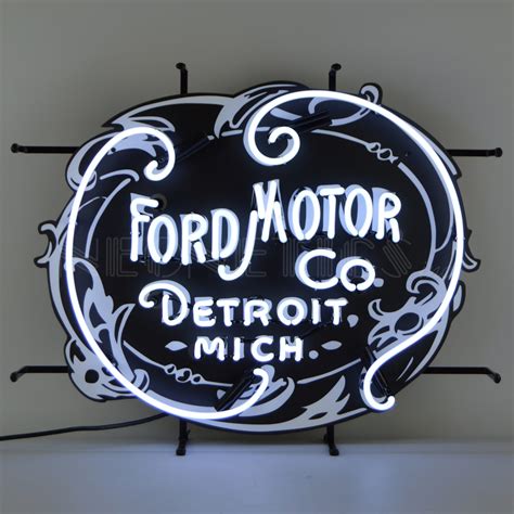 Ford Detroit Neon Neon Signs Mancave Madness