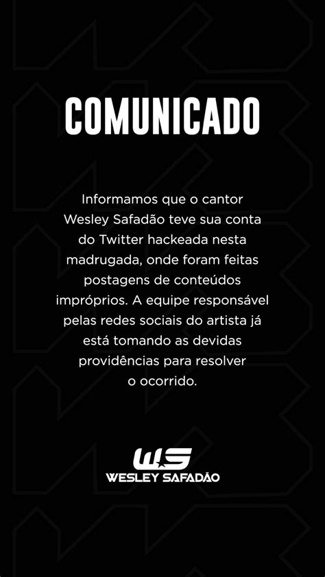 Wesley Safadão tem perfil invadido e hacker publica pornografia Fez