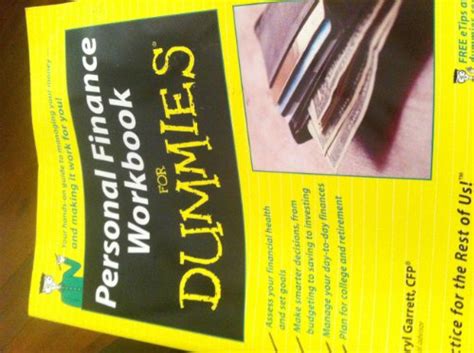 personal finance workbook  dummies garrett sheryl