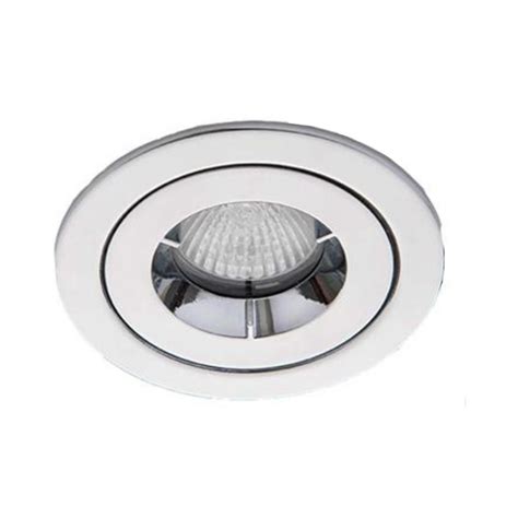 IP65 Chrome Fixed Shower Round Downlight Fire Rated With 85mm