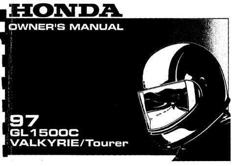 1997 Honda GL1500C VALKYRIE Owner S Manual PDF 124 Pages