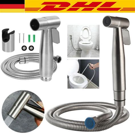 Bidet Brause Mit Schlauch Halter WC Hand Duschkopf Intim Hygiene