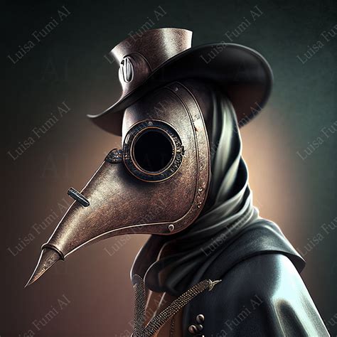 Scary Plague Doctor Mask Luisa Fumi Digital Art Gameovers Atelier