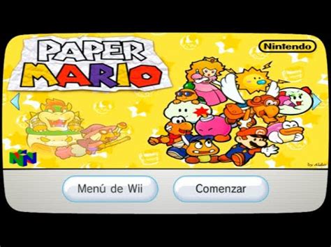 Paper Mario Español WAD VC N64 Wii YouTube