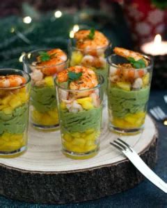 Verrines Avocat Mangue Et Crevettes