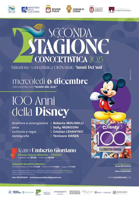 L Orchestra Ico Suoni Del Sud Celebra I I Anni Della Disney