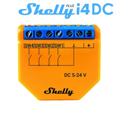 Shelly Plus i4 DC Electric Athens Ηλεκτρολογικό Υλικό Φωτιστικά