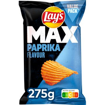 Lay S Max Ribbel Chips Paprika 275 Gr Bestellen Jumbo