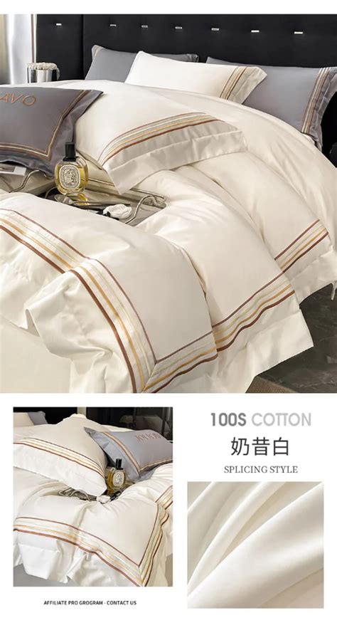 Luxury Egyptian Cotton Bedding Set Embroidery Duvet Cover Set Cover