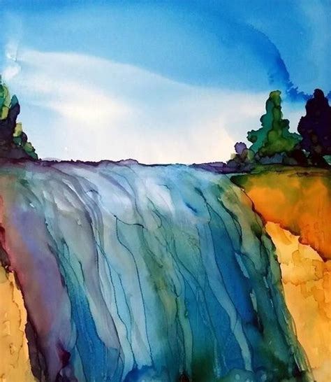 Pin By Reatha Venditti On Diy Watercolor Painting In Waterfall