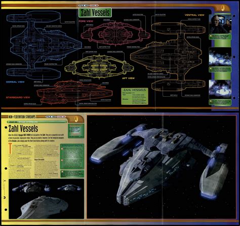 Zahl Vessels Other Starships Star Trek Fact File Fold Out Page