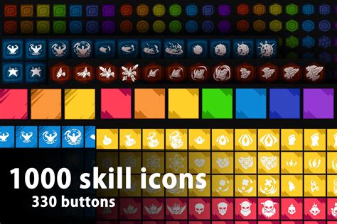 Skill Icon Package 2d Icons Unity Asset Store