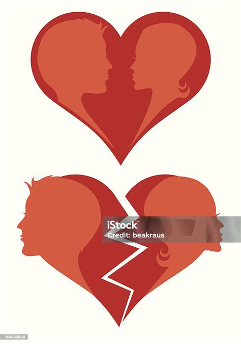 Love And Broken Heart Stock Illustration Download Image Now Adult Adults Only Bonding Istock