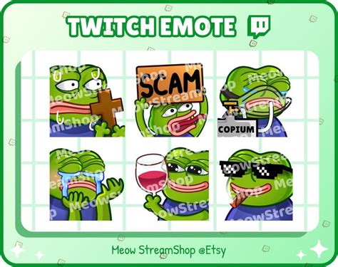 Twitch Emote / Cute Peepo Meme Emotes Pack 3 christ, Copium, Wine ...