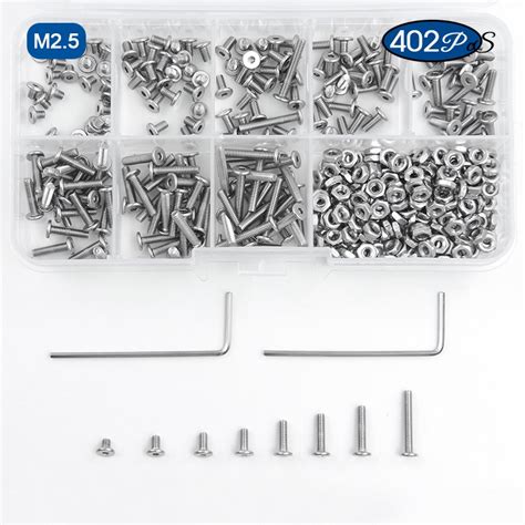 Nindejin Ultra Low Head Screw Set M M Stainless Steel Hex Hexagon