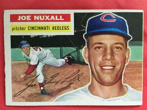 1956 Topps Baseball Card Joe Nuxhall 218 Ebay