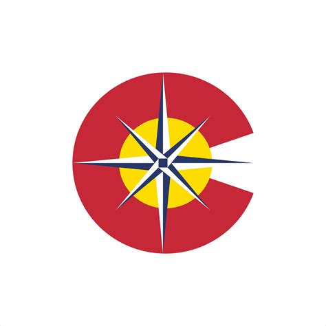 Colorado Logo With Compass Point Symbol Vector Illustration 25886240