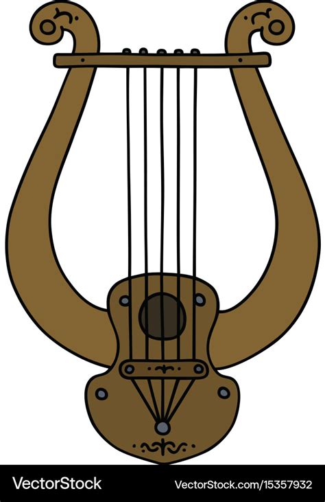 Ancient greek lyre Royalty Free Vector Image - VectorStock