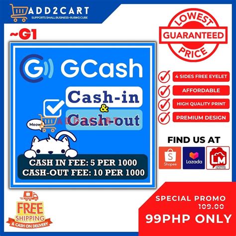 NEW GCASH G1 Tarp Cash In Out With RATE High Quality Tarpaulin SQ1