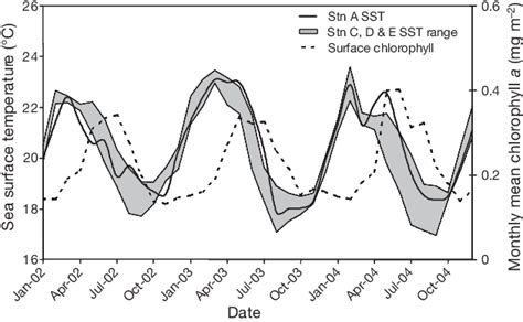 Remotely Sensed Sea Surface Temperature SST And Surface Chlorophyll