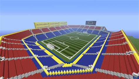 Torch Stadium Minecraft Soccer Stadium Minecraft Map