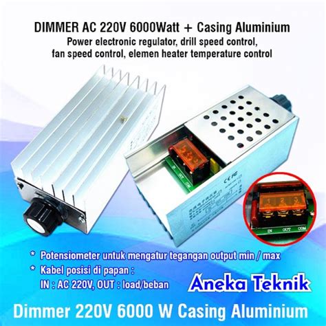 Jual AC Motor Speed Controller Dimmer AC 220V 6000W 6000 Watt