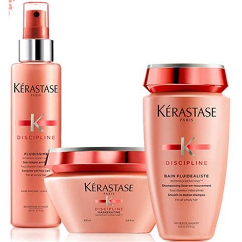 Kérastase Discipline Shampoo 250 ml Máscara 200gr e Leave in