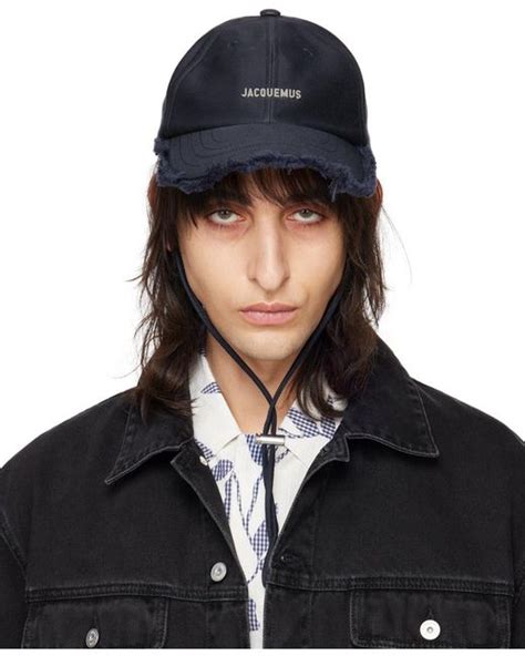 Jacquemus Navy Les Sculptures La Casquette Artichaut Cap In Black For