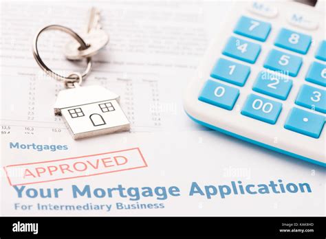 Approved Mortgage Loan Agreement Application Stock Photo Alamy