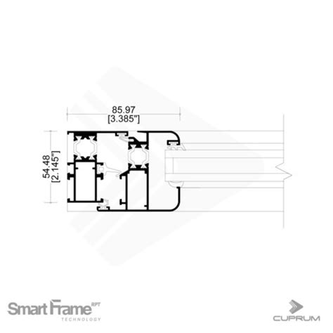 Cuprum Serie Smart Frame Ventana Batiente Externa