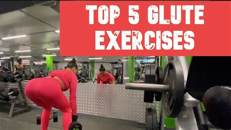 Top 5 Glute Exercises Come To The Gym With Me Personal Trainer Charlene Smith Youtube