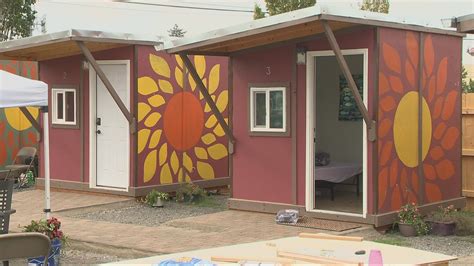 Portland Tiny Home Village Offers Low Barrier Shelter Option Kgw