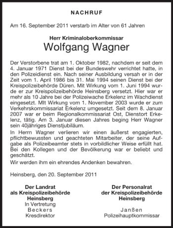 Traueranzeigen Von Wolfgang Wagner Aachen Gedenkt