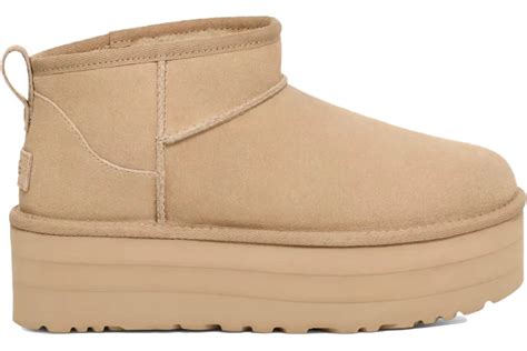 Ugg Classic Ultra Mini Platform Boot Mustard Seed Womens 1135092